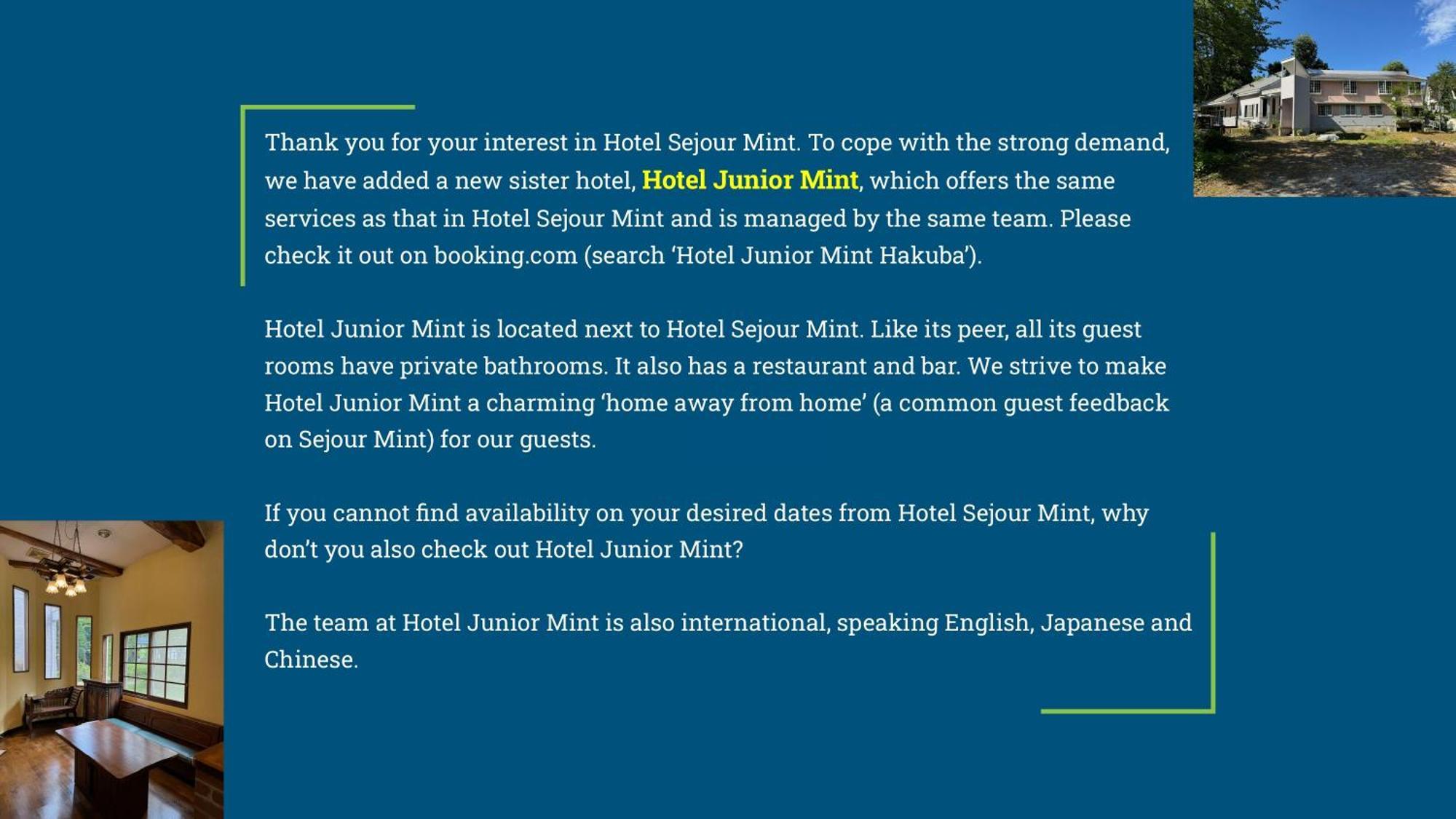 Hotel Sejour Mint Hakuba Exterior foto